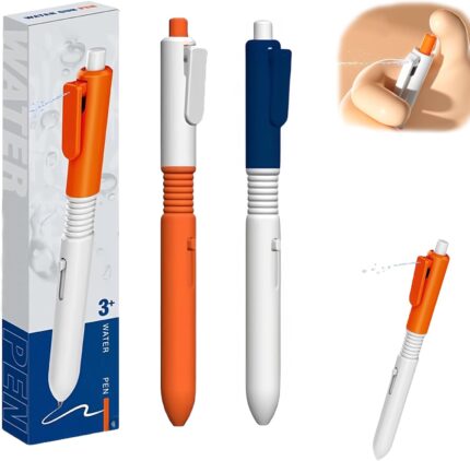 2 in 1 Funny Prank Retractable Pens with Water Spray Function